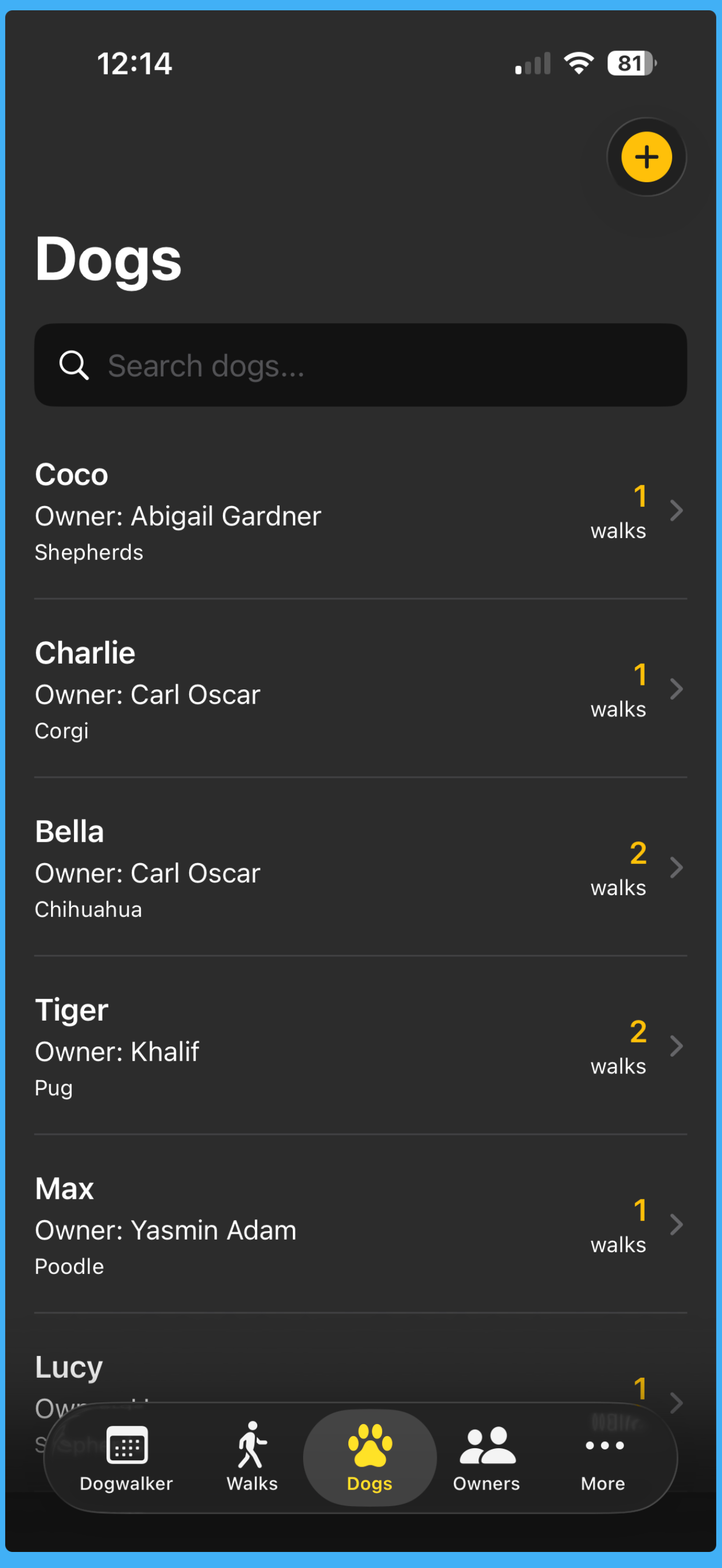 Dog Walker CRM