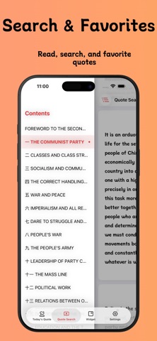 Daily Quotes - Chairman MAO iPhone screenshot