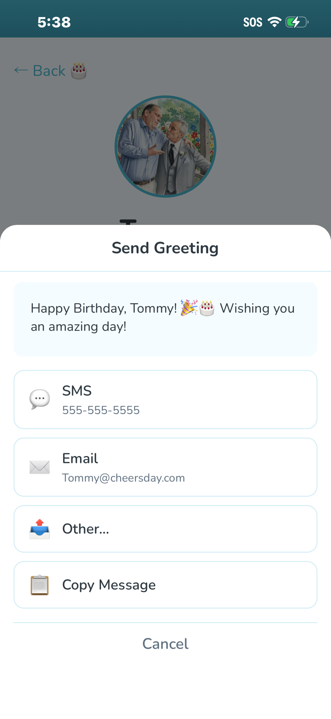 Cheersday screenshot 2