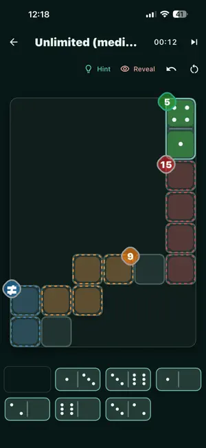 DominoSum: Domino Puzzle screenshot 2