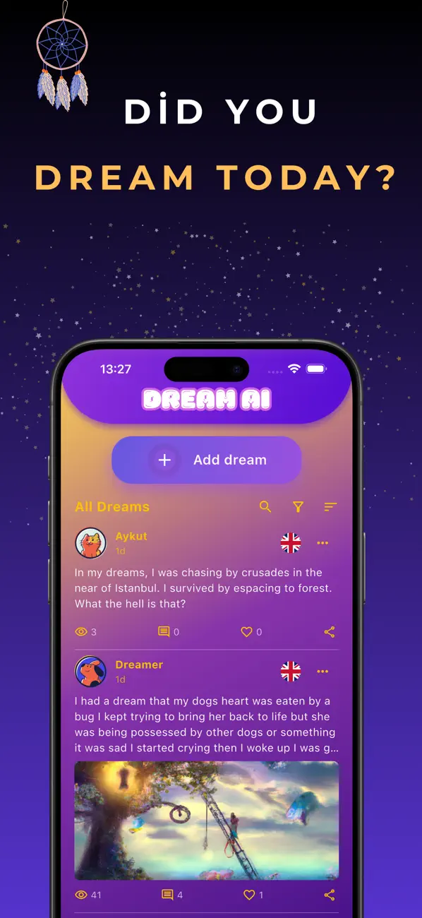 Screenshot #1 pour Dream AI Social