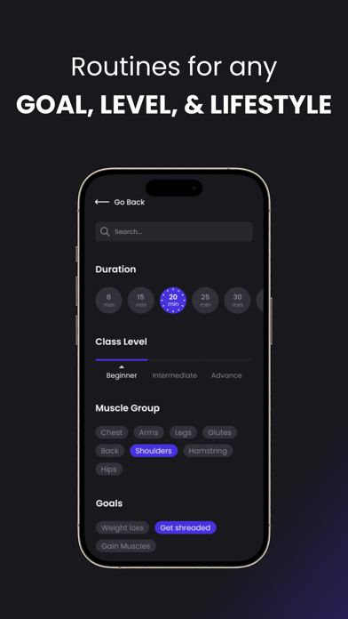 Onemor: Workout & Fitness App Screenshot