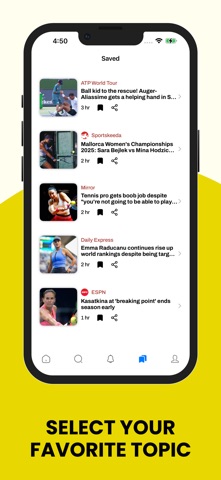 Tennis News, Scores & Results iPhone screenshot