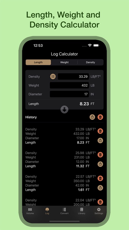 Wood Log Calculator