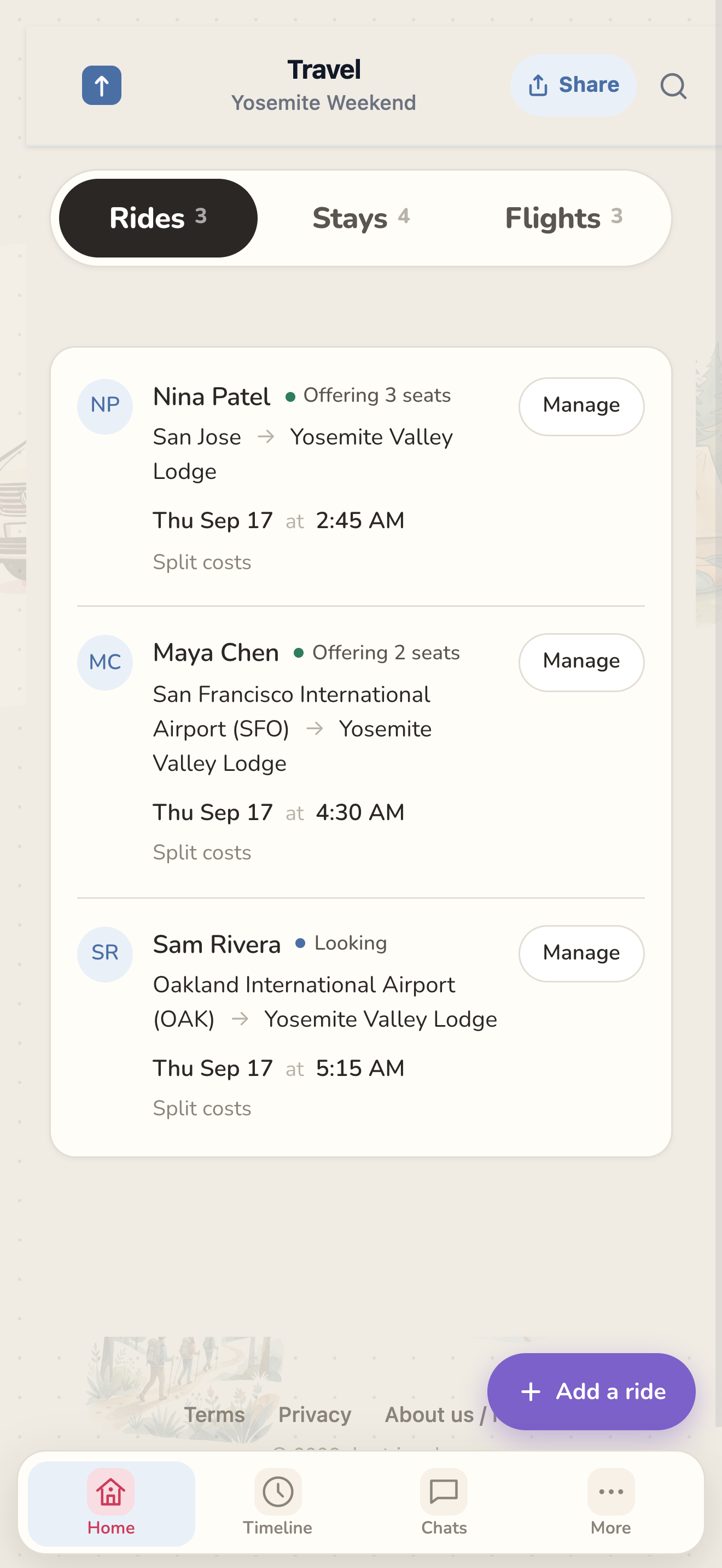 trips.do screenshot 2
