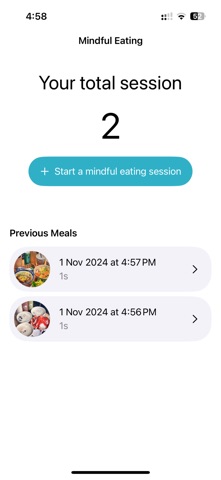 Mindful Eating App Screenshot 1 of 4