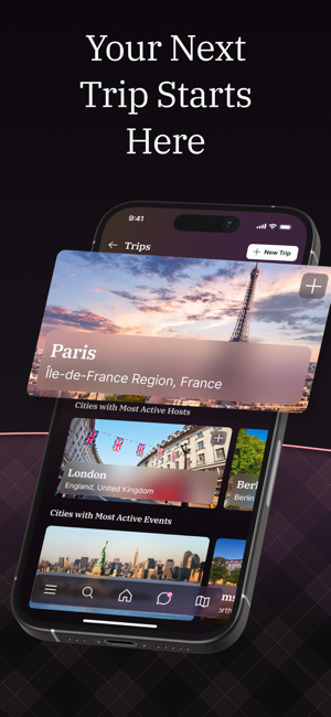 Couchsurfing Travel App Screenshot