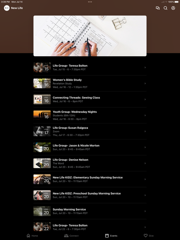 El Cajon New Life Church iPad screenshot 3 - Lifestyle app