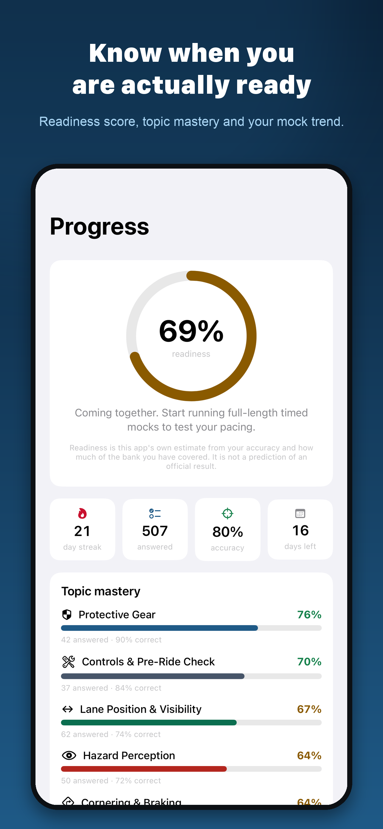 Canadian Motorcycle Test Prep screenshot 3