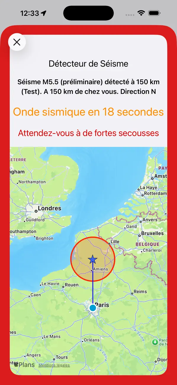 Screenshot #1 pour Détecteur de Séisme