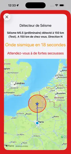 Capture d'écran de Détecteur De Séisme sur iPhone 1