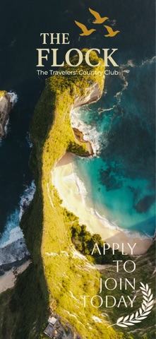 The Flock Travel Community iPhone screenshot