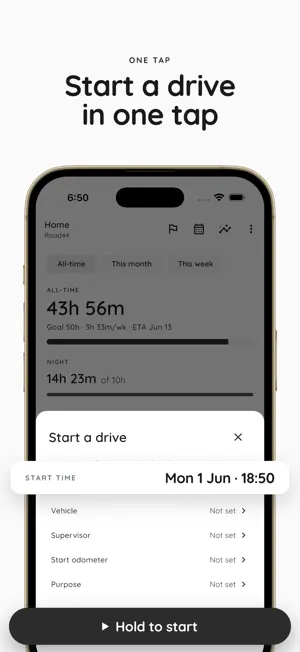 Driving Hours Tracker & Logger screenshot 2