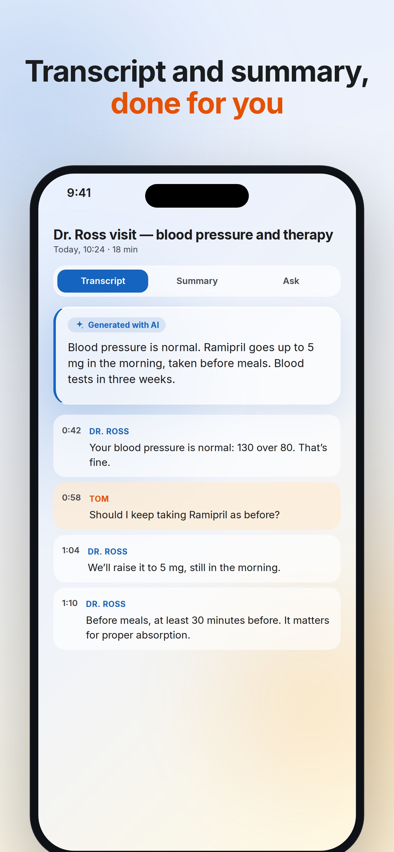Screenshot 3 of Capta: Record & Transcribe