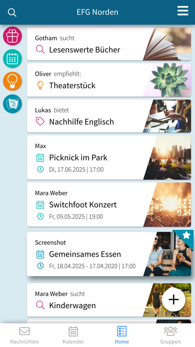 EFG Norden app screenshot