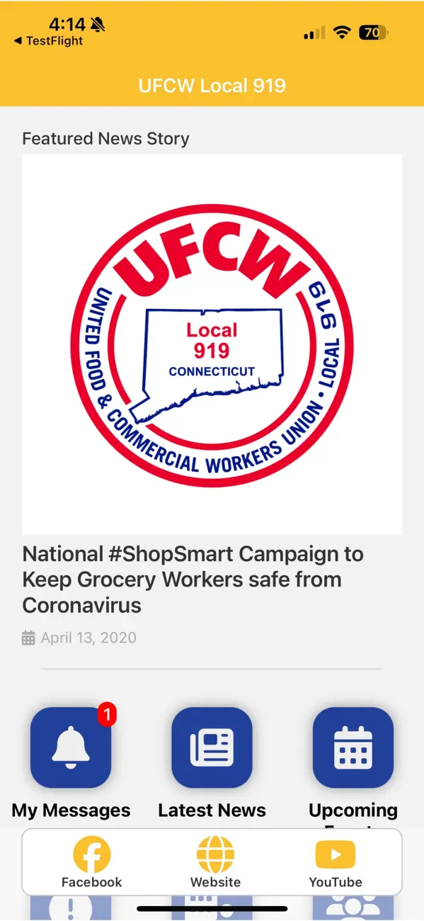 Screenshot #1 pour UFCW Local 919