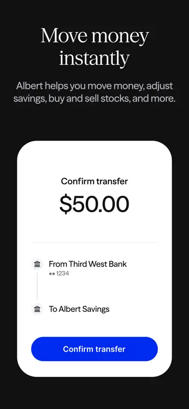 Albert: Budgeting and Banking screenshot 7 of 8