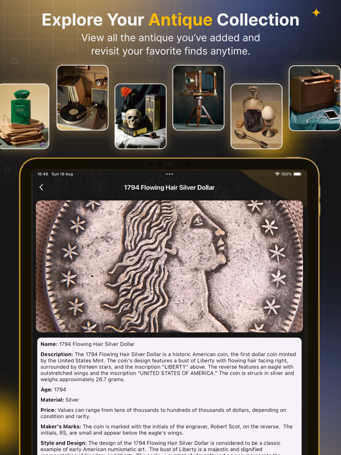 Antique Identifier Value ID