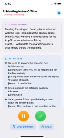 AI Metting Notes Offline Screenshot 3 of 5
