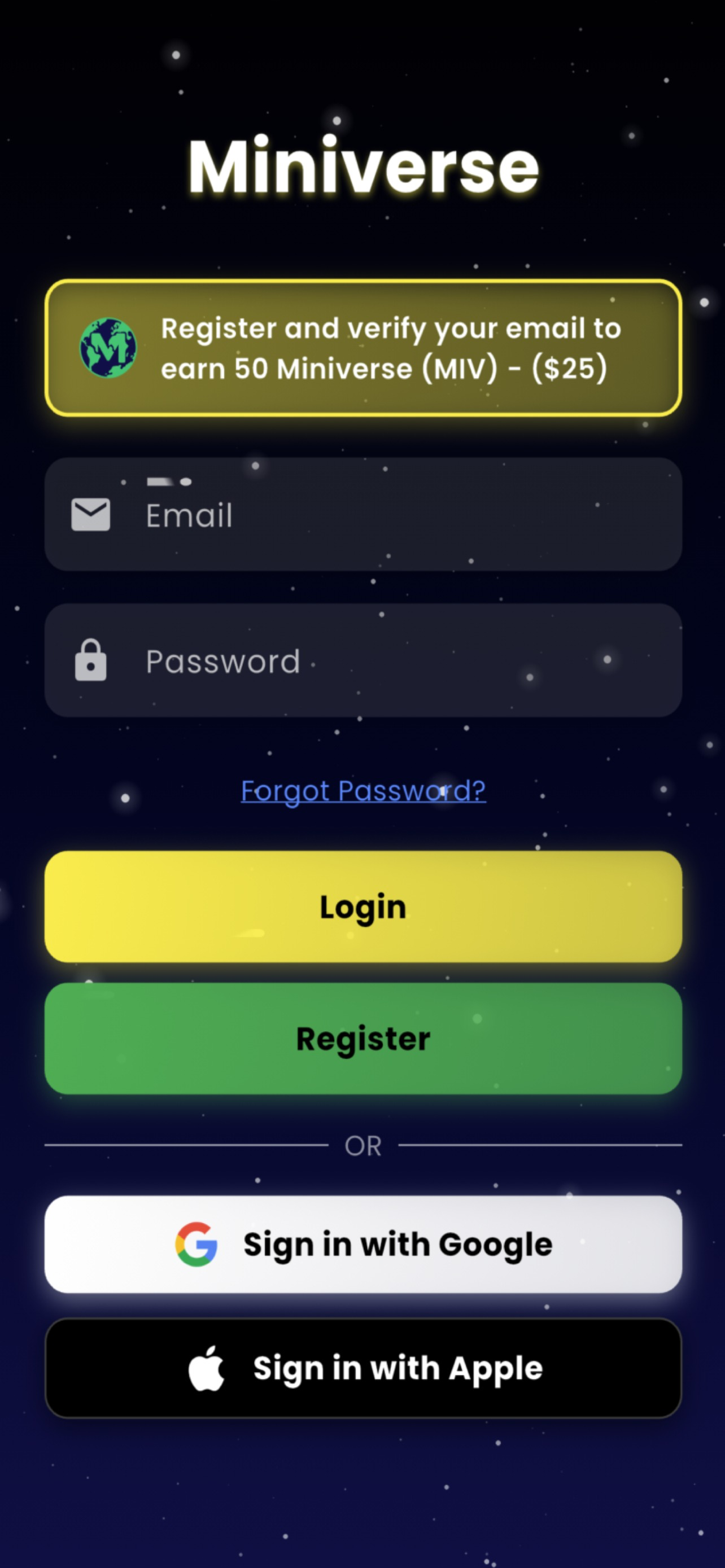 Miniverse App