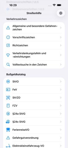 Streifenhilfe screenshot