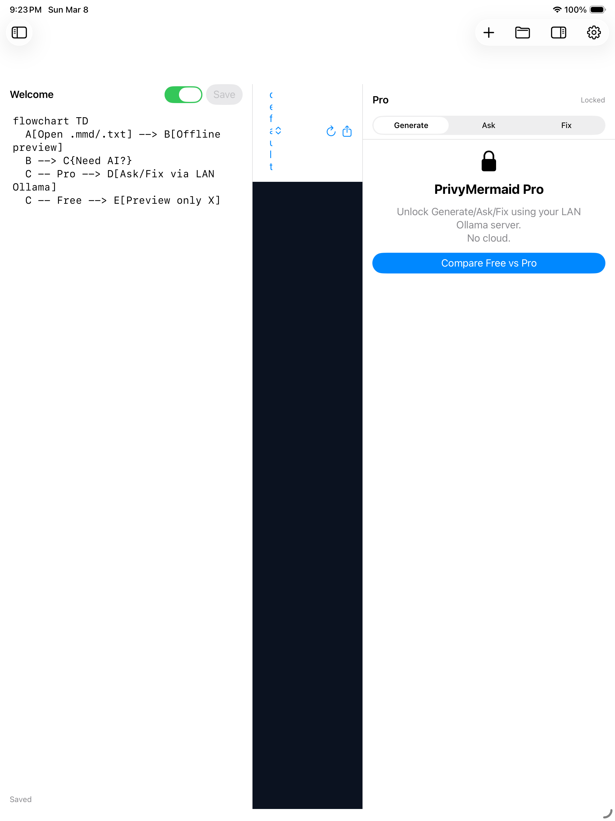 PrivyMermaid: AI Diagram