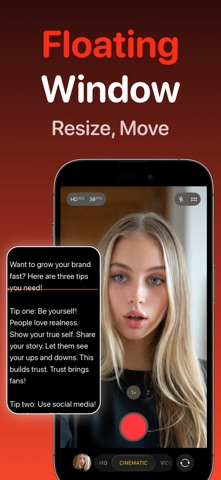 Floating Teleprompter AI screenshot