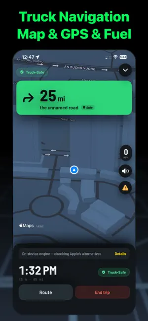 Truck GPS Routes - Truck Maps screenshot 1