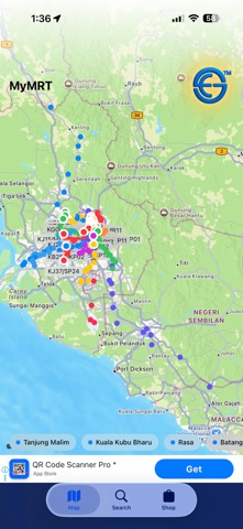 EGK MyMRT Map screenshot