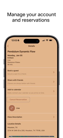 Pendulum Pilates screenshot
