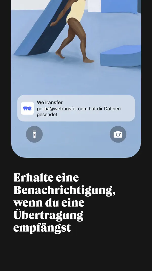 WeTransfer: Transfer Files iPhone App Screenshot 4 – Produktivität
