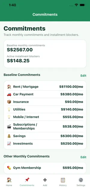 Monthney - Monthly Budgeting screenshot 2