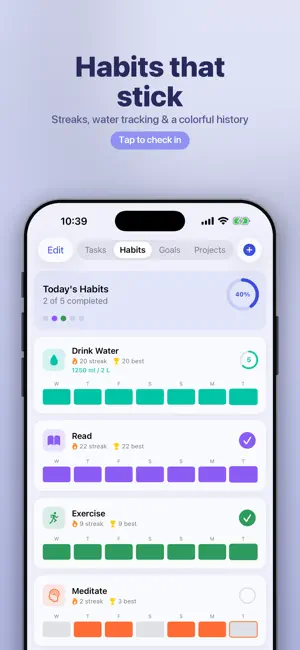 Peblo: Planner & Habit Tracker screenshot 3