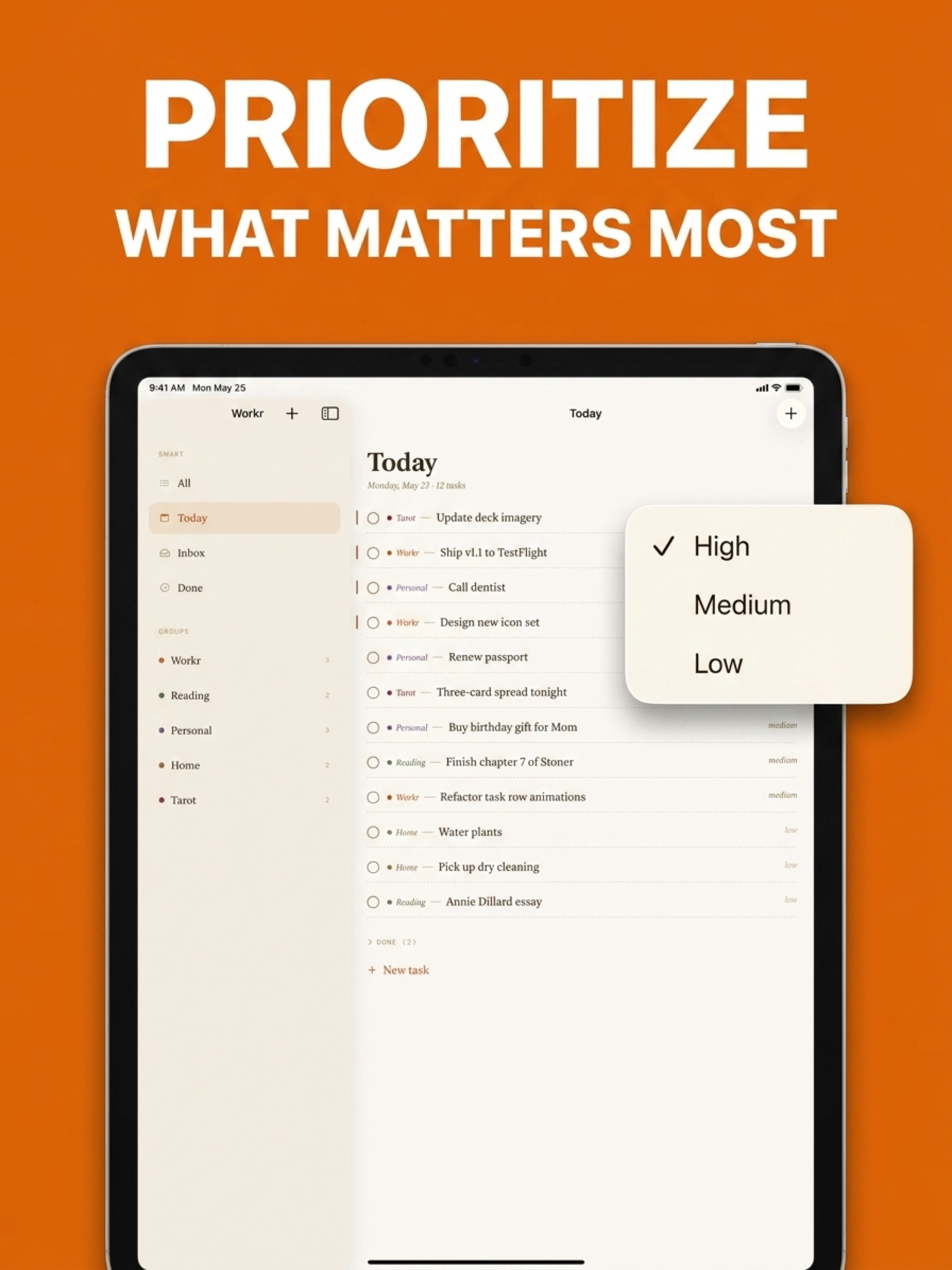 Workr AI Organiser Daily ToDo