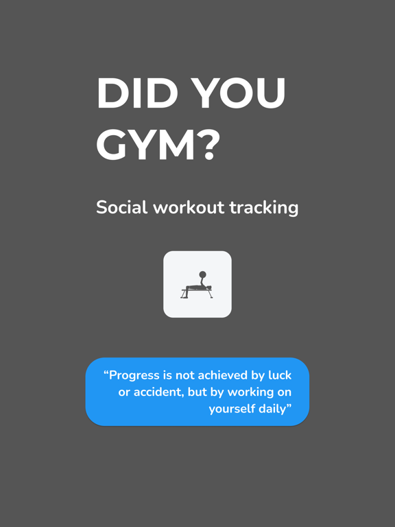 Did You Gym? iPad screenshot 1 - Health & Fitness app