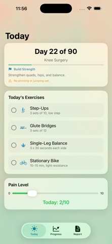 Mend: Recovery Tracker app screenshot