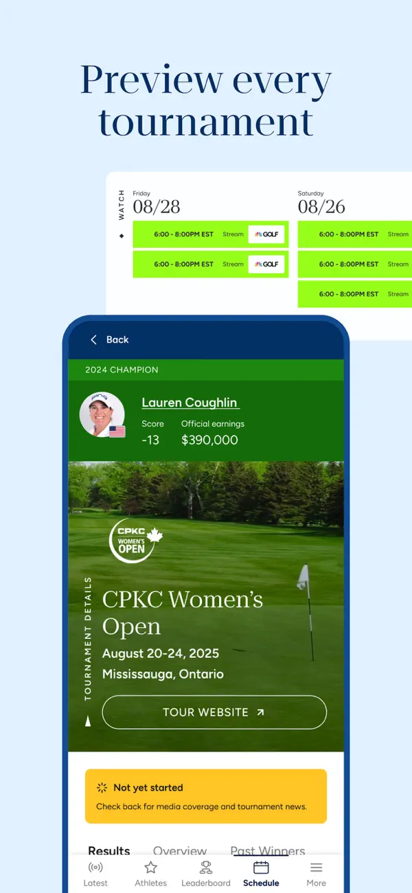 Screenshot #3 pour LPGA