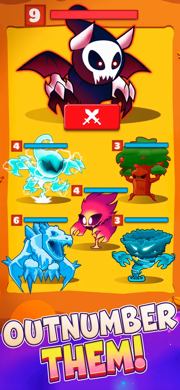 Elemental Monsters: Merge iOS Mod IPA screenshot 3 - iOS game interface