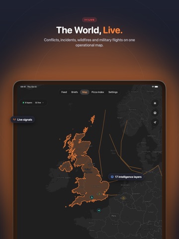 World Monitor: Live Insights iPad screenshot 1