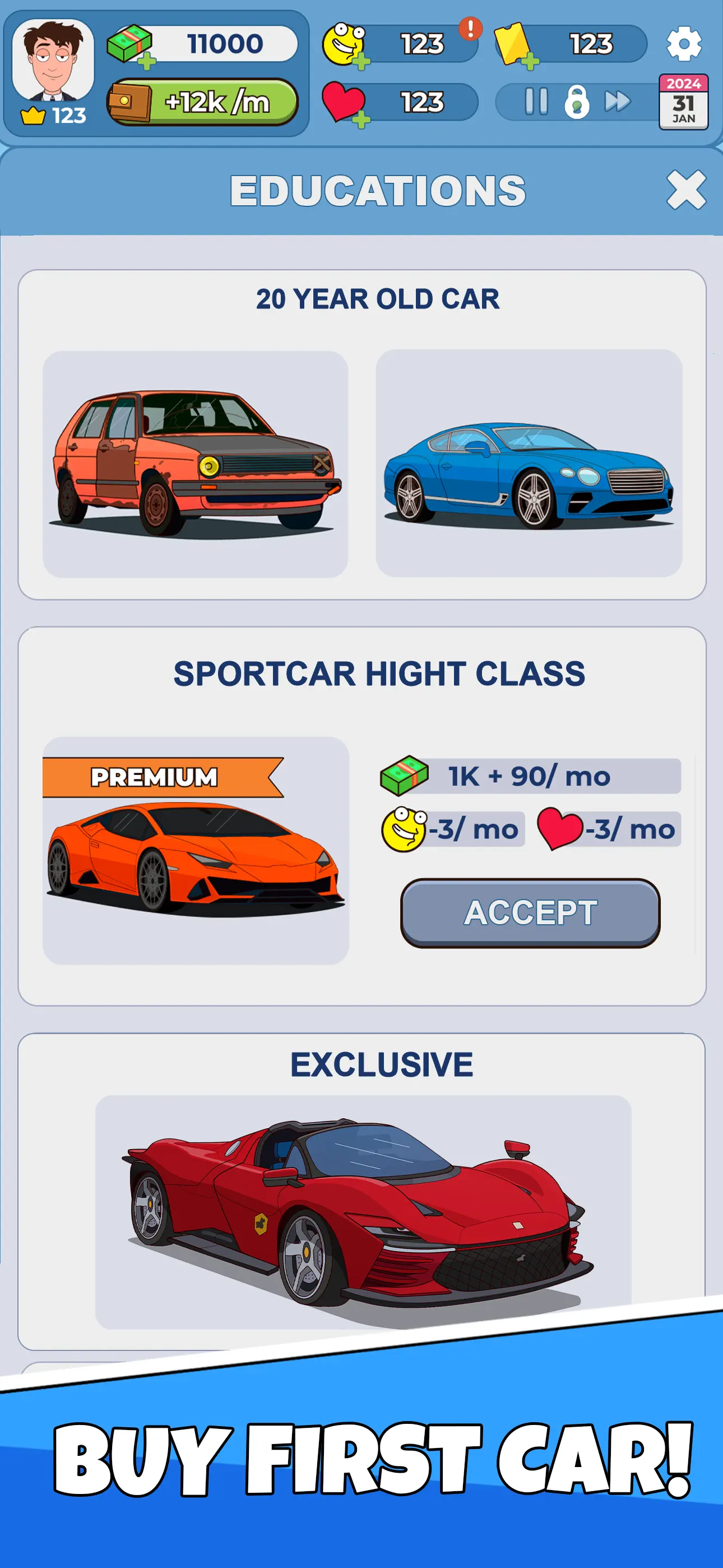 Idle Guy: Life Simulator games screenshot 4