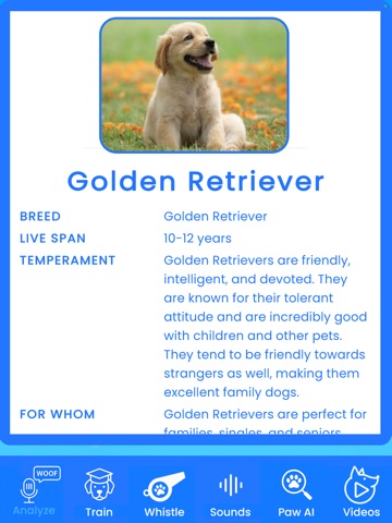 Dog Translator* iPad screenshot