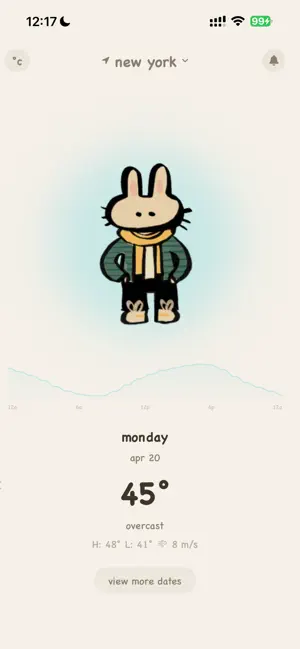weatherbunny: outfit helper iPhone screenshot 3