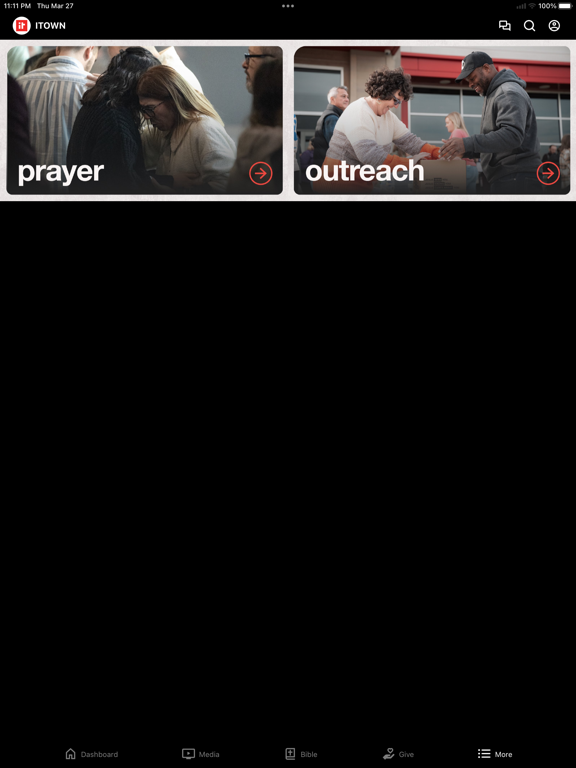 ITOWN Church iPad screenshot 4 - Lifestyle app
