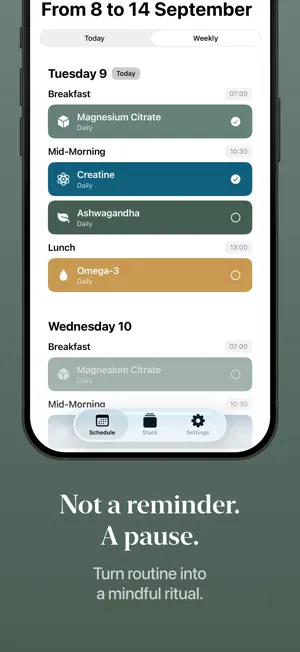 Enhancers: Supplement Tracker screenshot 2
