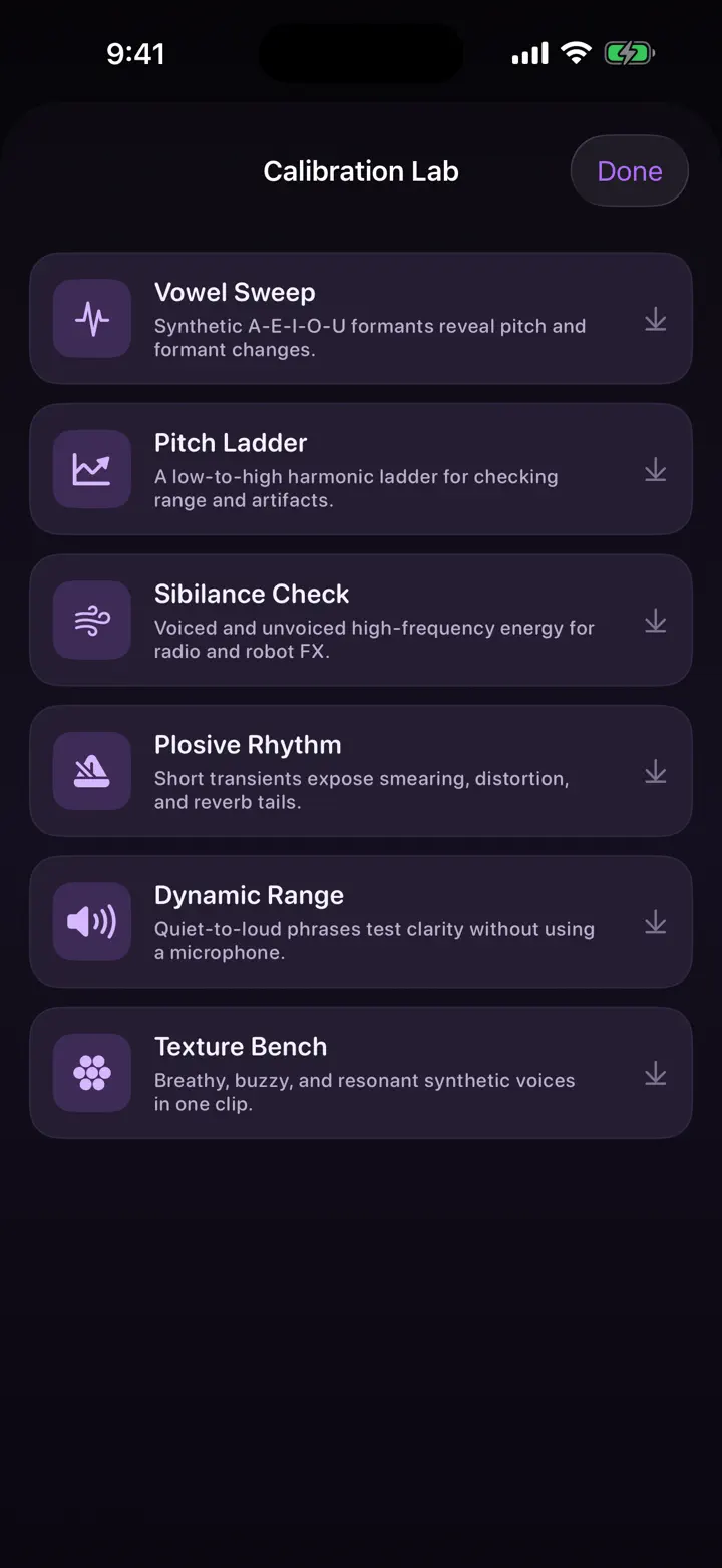Voxbend iPhone 6.7" screenshot 3: Funny voice changer & FX