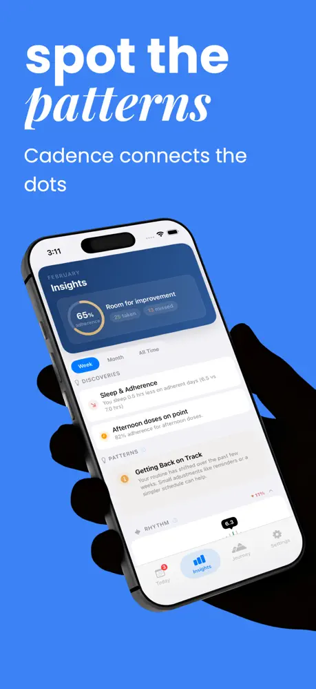 Cadence - Medication Reminders 用药提醒应用截图