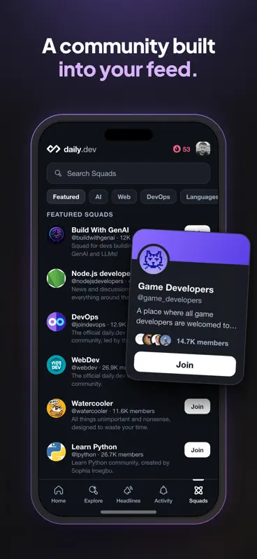 daily.dev: Noticias Tech e IA screenshot 4 of 7