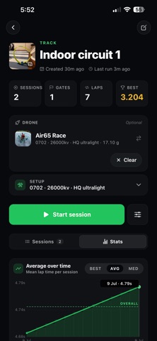FPV Lap Timer screenshot