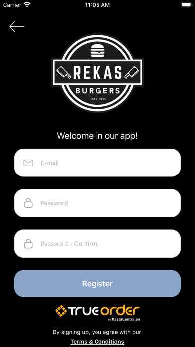 Rekas Burgers App Screenshot