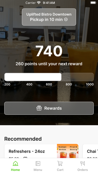 Uplifted Bistro To Go iPhone screenshot 1 - Food & Drink app
